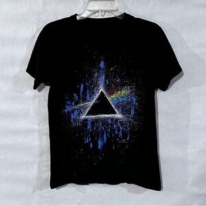 Pink Floyd Dark side of the Moon Rock Band Black Graphic T-Shirt
